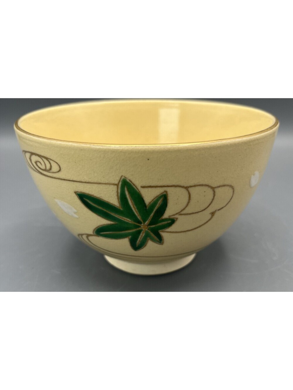 Kyo-yaki Kiyomizu Ware Matcha Chawan Bowl by Ryusei - Unkin Cherry & Maple